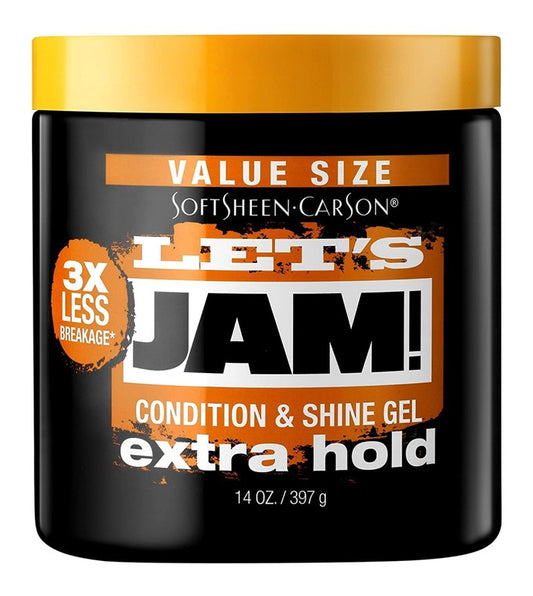 Lets Jam Condition & Shine Gel Extra Hold 14oz Jar
