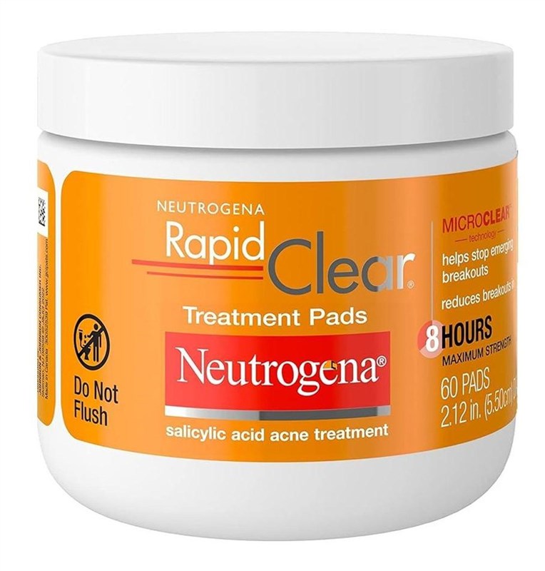 Neutrogena Rapid Clear Treatment Pads 60 Count Jar