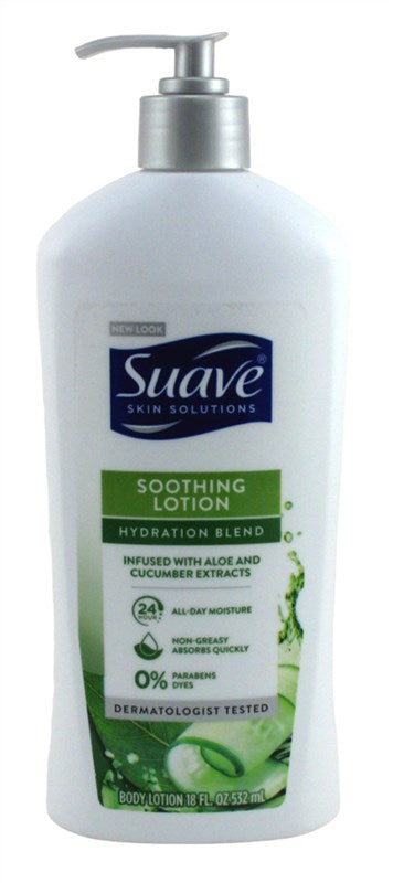 Suave Skin Lotion 18oz Pump Soothing Hydration Blend