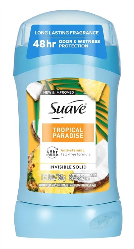 Suave Deodorant 1.2oz 48Hr Tropical Prdse Invisible(12in)