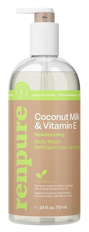 Renpure Body Wash Coconut Milk And Vitamin E Nourishing 24oz