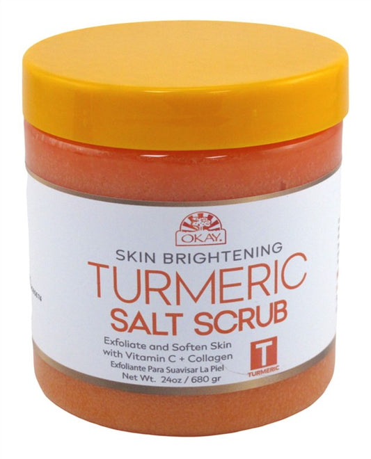 Okay Turmeric Salt Scrub 24oz Jar