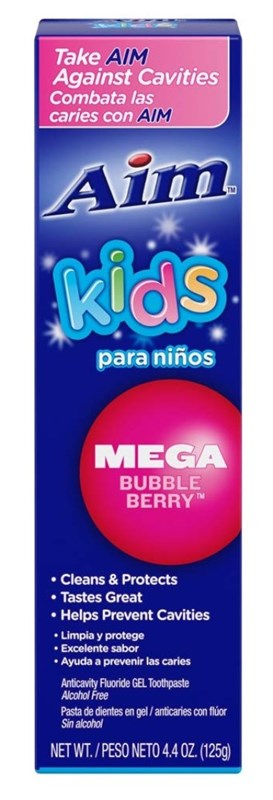 Aim Kids Toothpaste Mega Bubble Berry 4.4oz