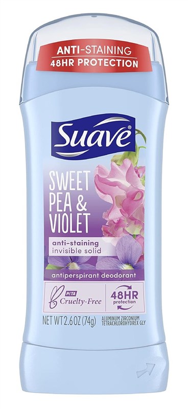 Suave Deodorant 2.6oz 48Hr Sweet Pea & Violet Invis Solid