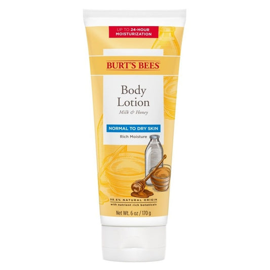 Burts Bees Body Lotion Milk & Honey 6oz Normal To Dry Skin